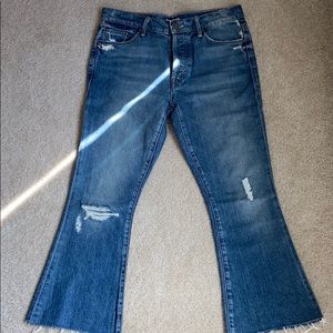 Mother cropped flare jeans 👖